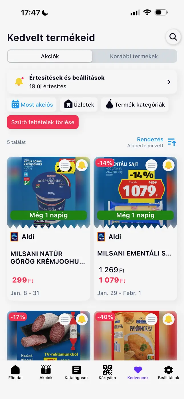 Akcióvadász kedvencek